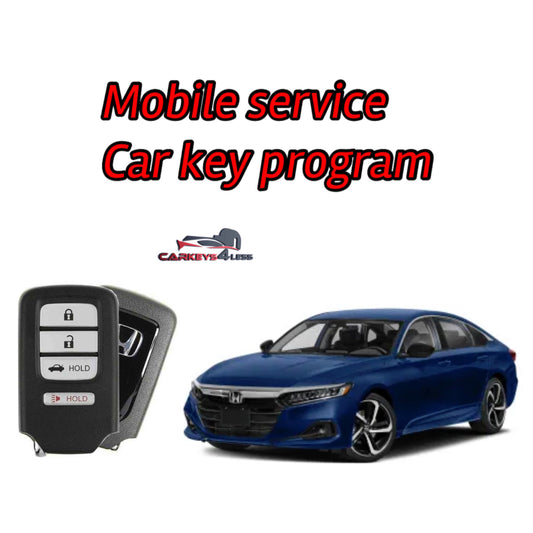 Mobile service for an oem refurbished car key replacement for honda