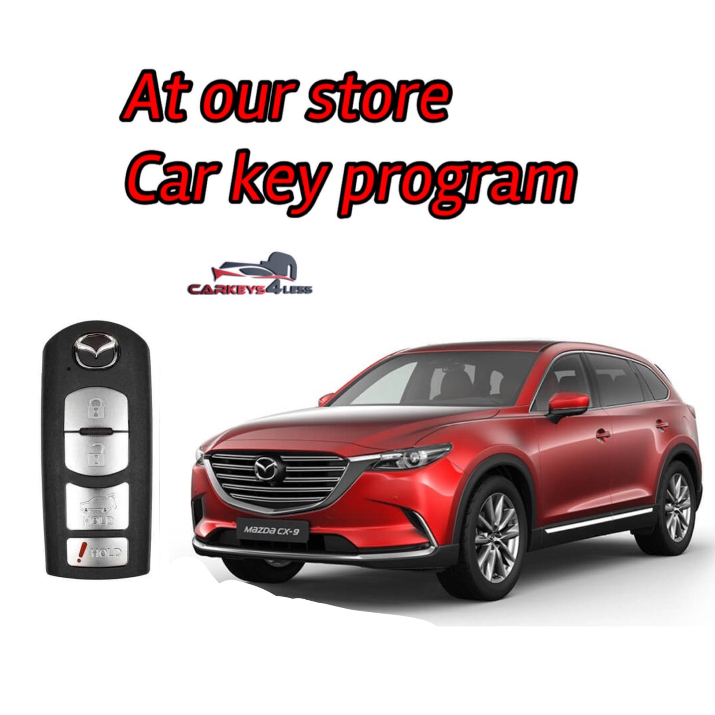 At our store an oem refurbished car key replacement for mazda