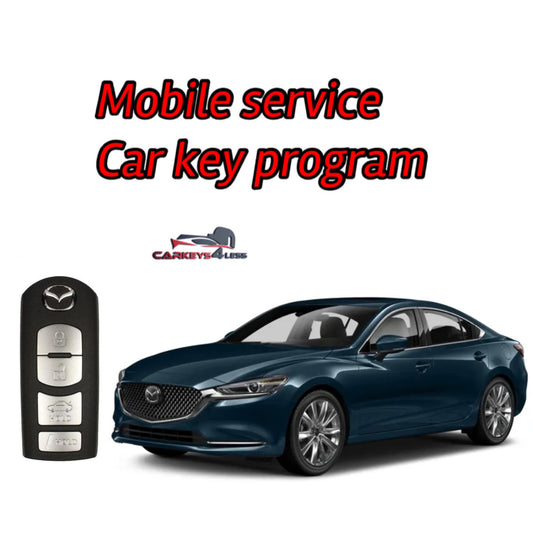 Mobile service for an oem refurbished car key for mazda