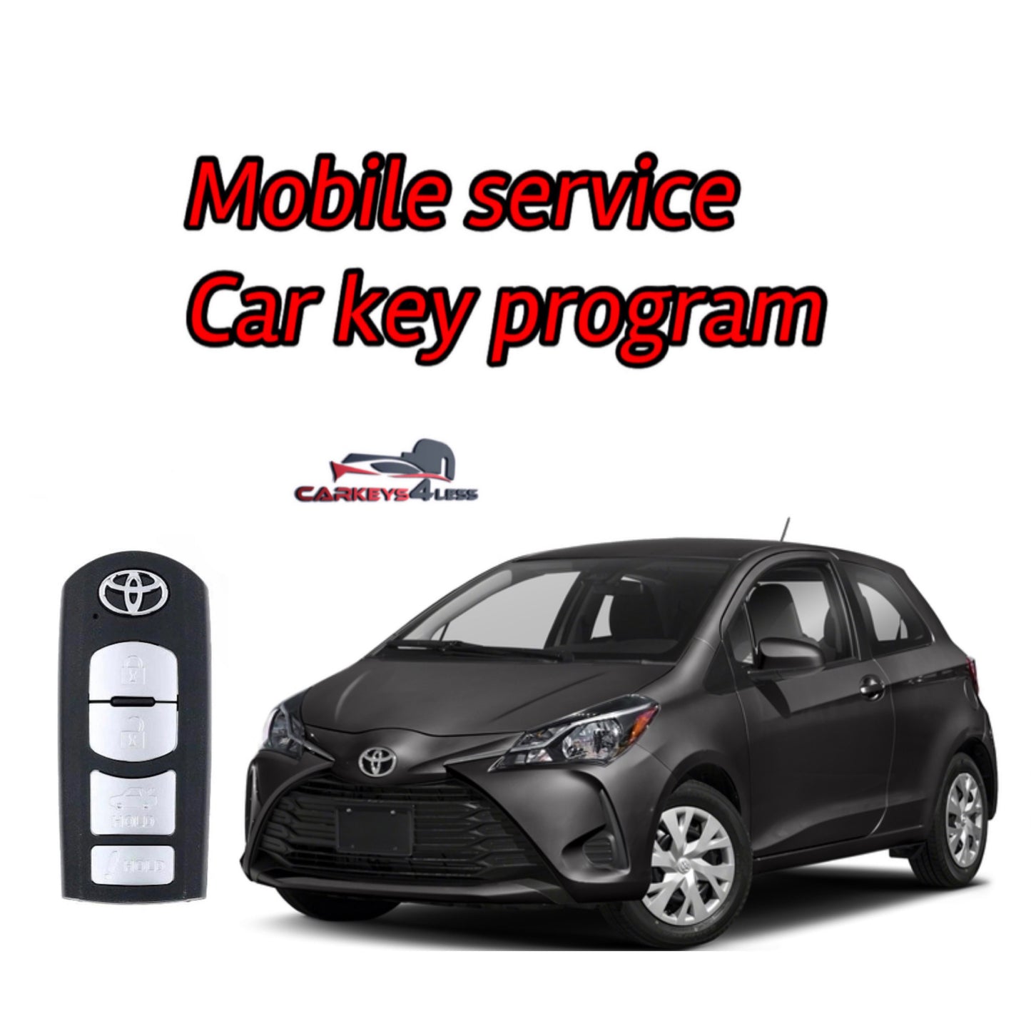 Mobile service for an oem refurbished car key for toyota