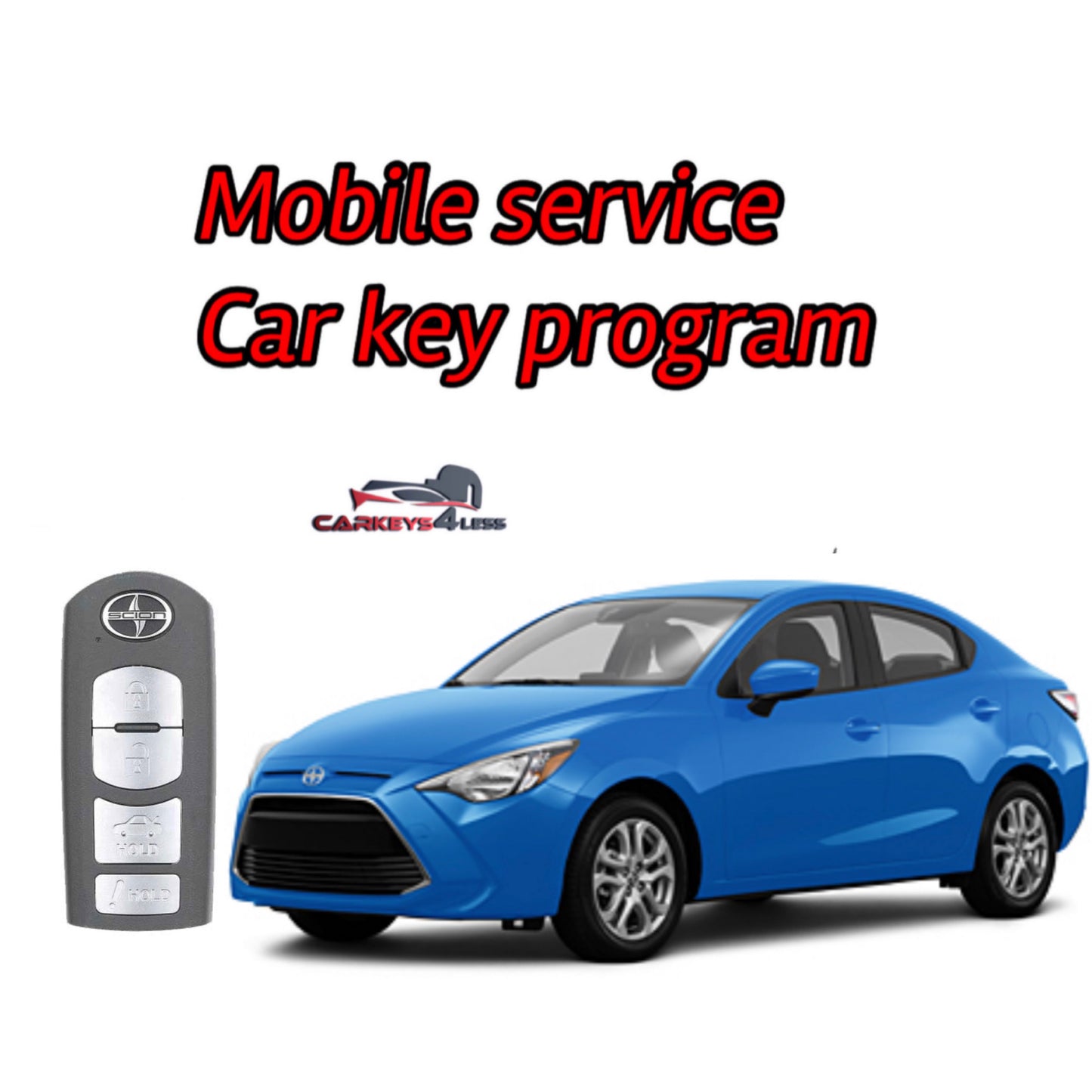 Mobile service for an oem refurbished car key for scion