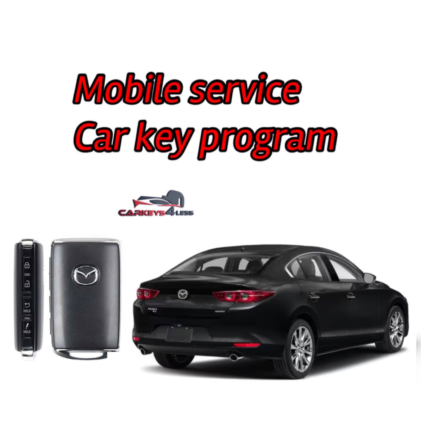 Mobile service for an oem refurbished car key for mazda