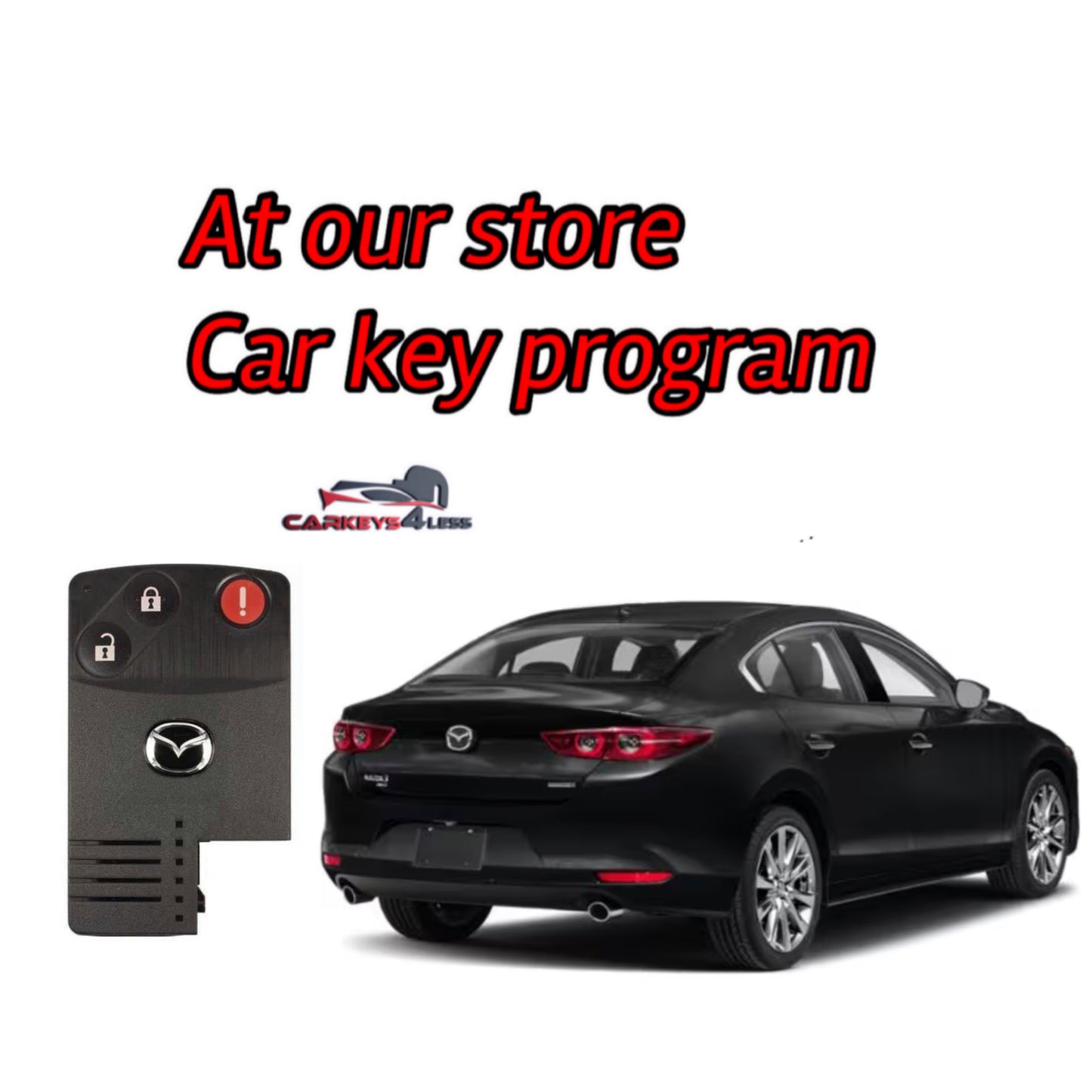 At our store an oem refurbished car key replacement for mazda