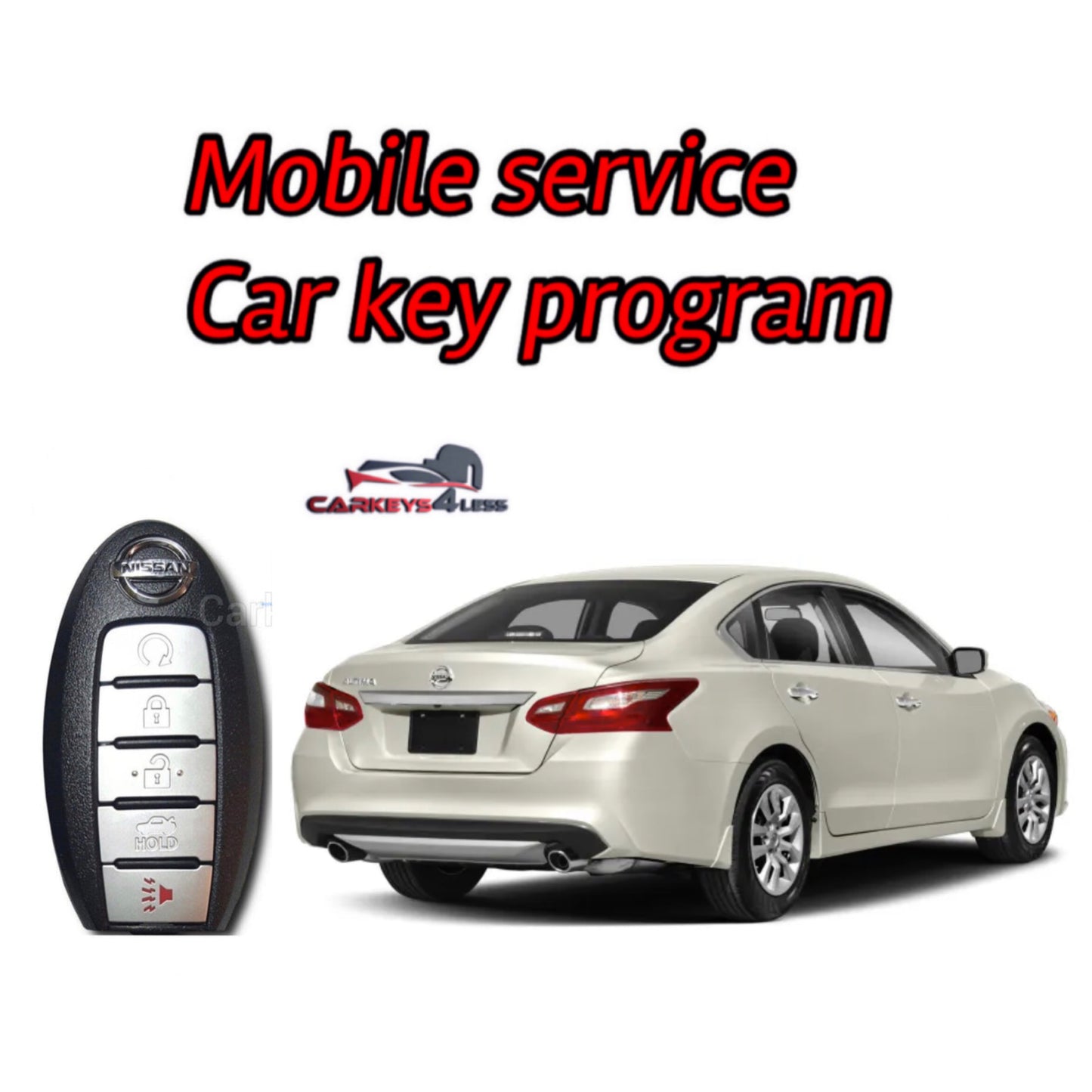 Mobile service for an oem refurbished car key replacement for nissan