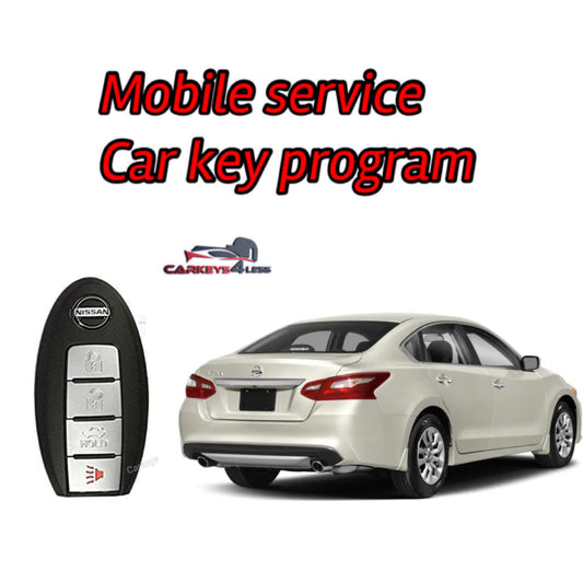 Mobile service for an oem refurbished car key replacement for nissan