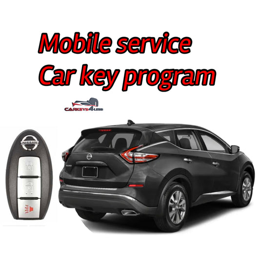 Mobiele diens vir 'n oem opgeknapte motorsleutelvervanging vir nissan