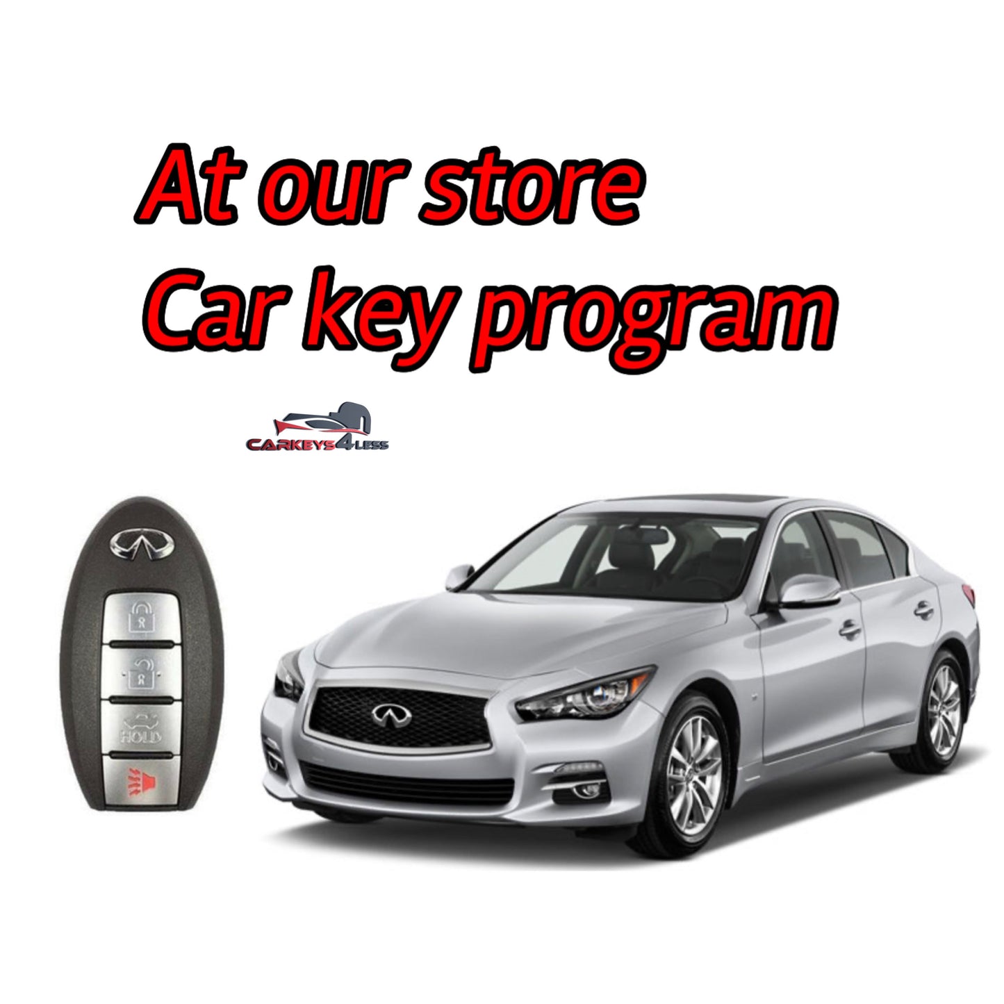 At our store an oem refurbished car key replacement for infinity