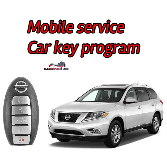 Mobile service for an oem refurbished car key replacement for nissan