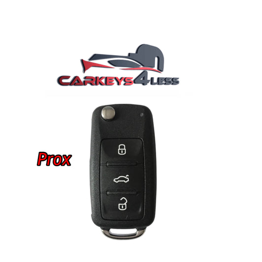 2012-2018 Volkswagen / 4-Button Smart Flip Key / PN: 5KO837202BJ / NBGFS93N / HU66 / PROX / MQB / 314 MHz (AFTERMARKET)