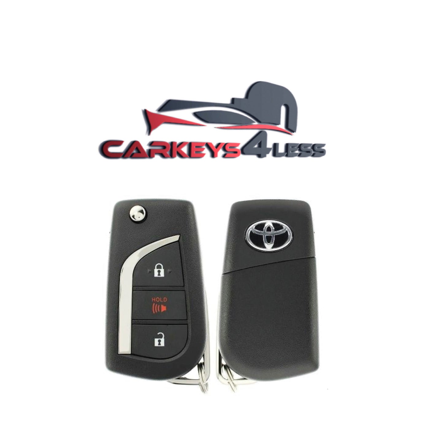 2018-2020 Toyota C-HR / 3-Button Flip Safoa / PN: 89070-F4080 / MOZB97TZ (H Chip) (OEM Nsakrae)