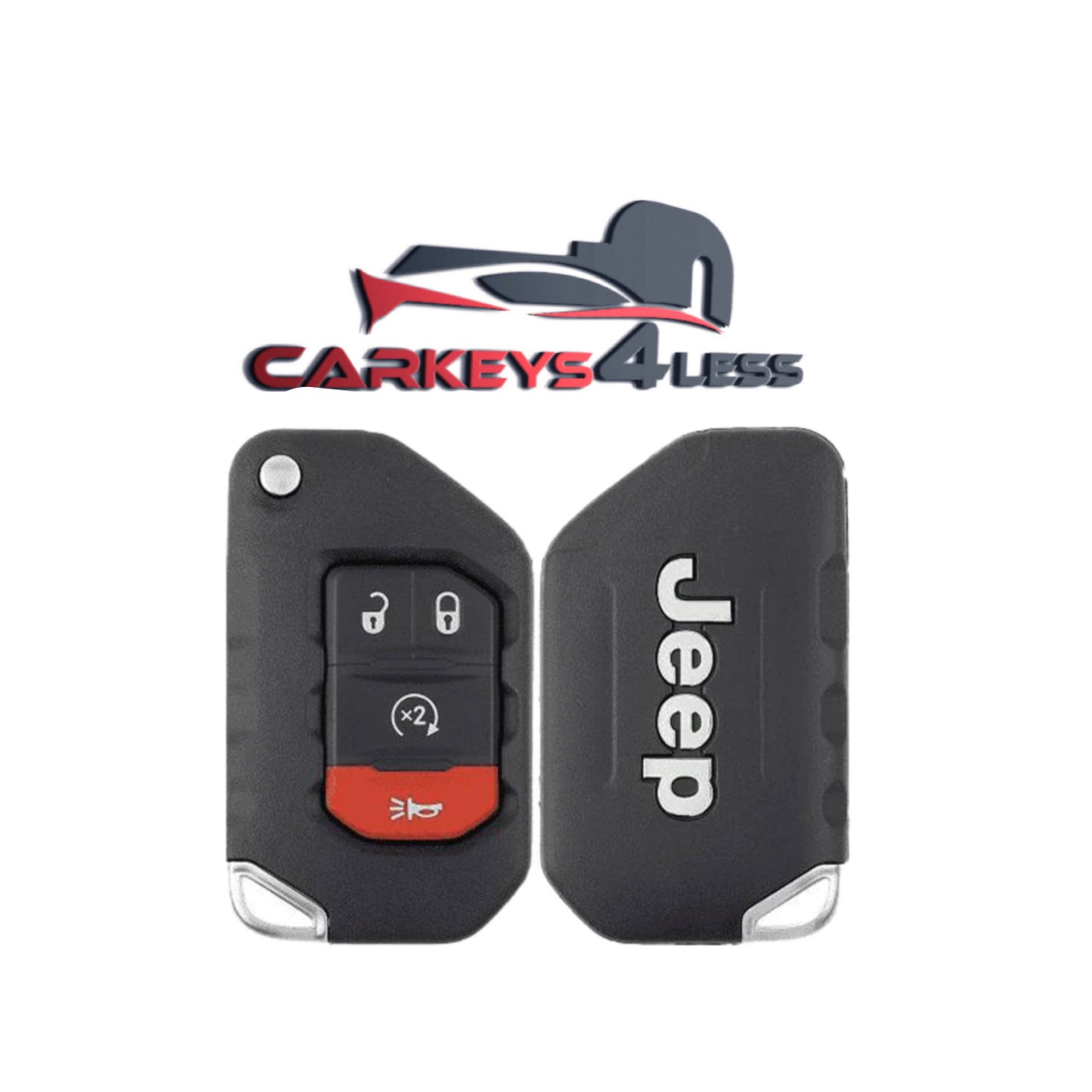 2018-2021 Jeep Wrangler / 4-Button Smart Flip Key / PN: 68416784AA / OHT1130261 / SIP22 (OEM Refurb)