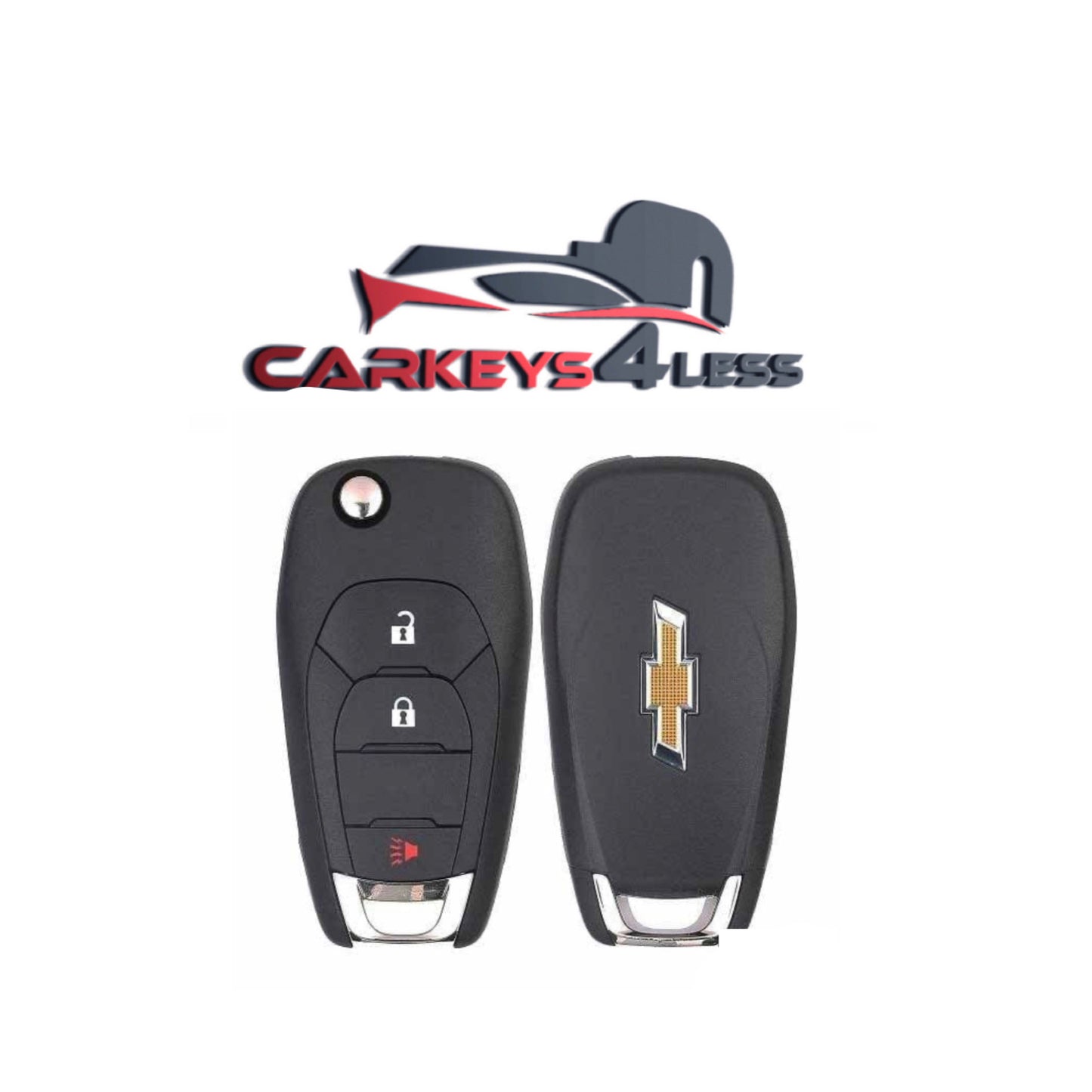 2019-2022 Chevrolet / 3-Button Remote Flip Key / PN: 13522783 / LXP-T003 (OEM Refurb)