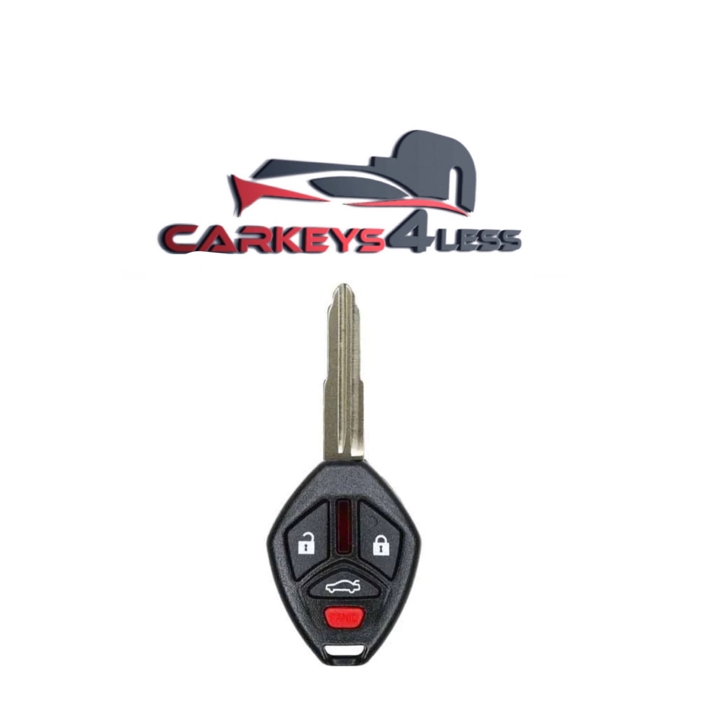 2007-2012 Mitsubishi / 4-Button Remote Head Key / OUCG8D-620M-A (AFTERMARKET)