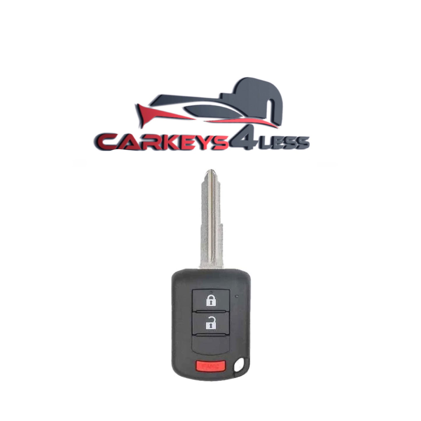 2010-2019 Mitsubishi Outlander Lancer / 3-Button Remote Head Key With Shoulder / PN: 6370B944 / OUCJ166N (AFTERMARKET)