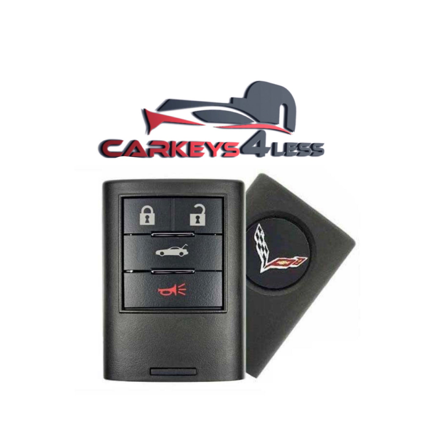 2005-2013 Chevrolet Corvette / 4-Button Smart Key / PN: 25926480 25926479 / M3N-5WY7777A (OEM Refurb)