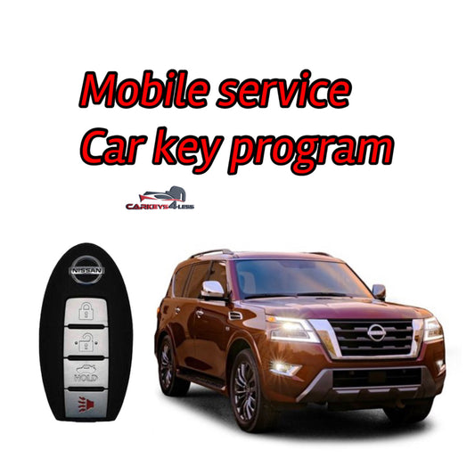 Mobile service for an oem refurbished nissan car key replacement