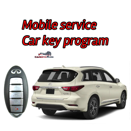 Mobile service for an oem refurbished infinity car key replacement