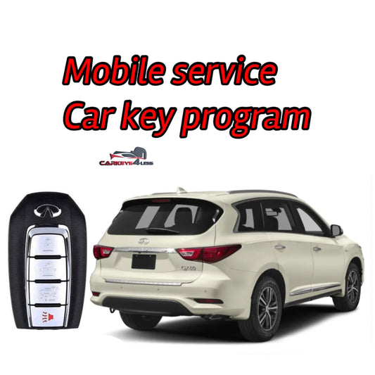 Mobile service for an oem refurbished infinity car key replacement