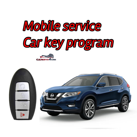 Mobile service for an aftermarket nissan car key replacement