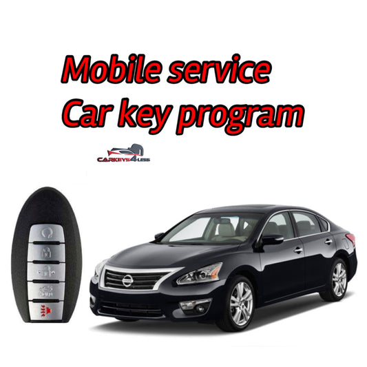 Mobile service for an aftermarket nissan car key replacement