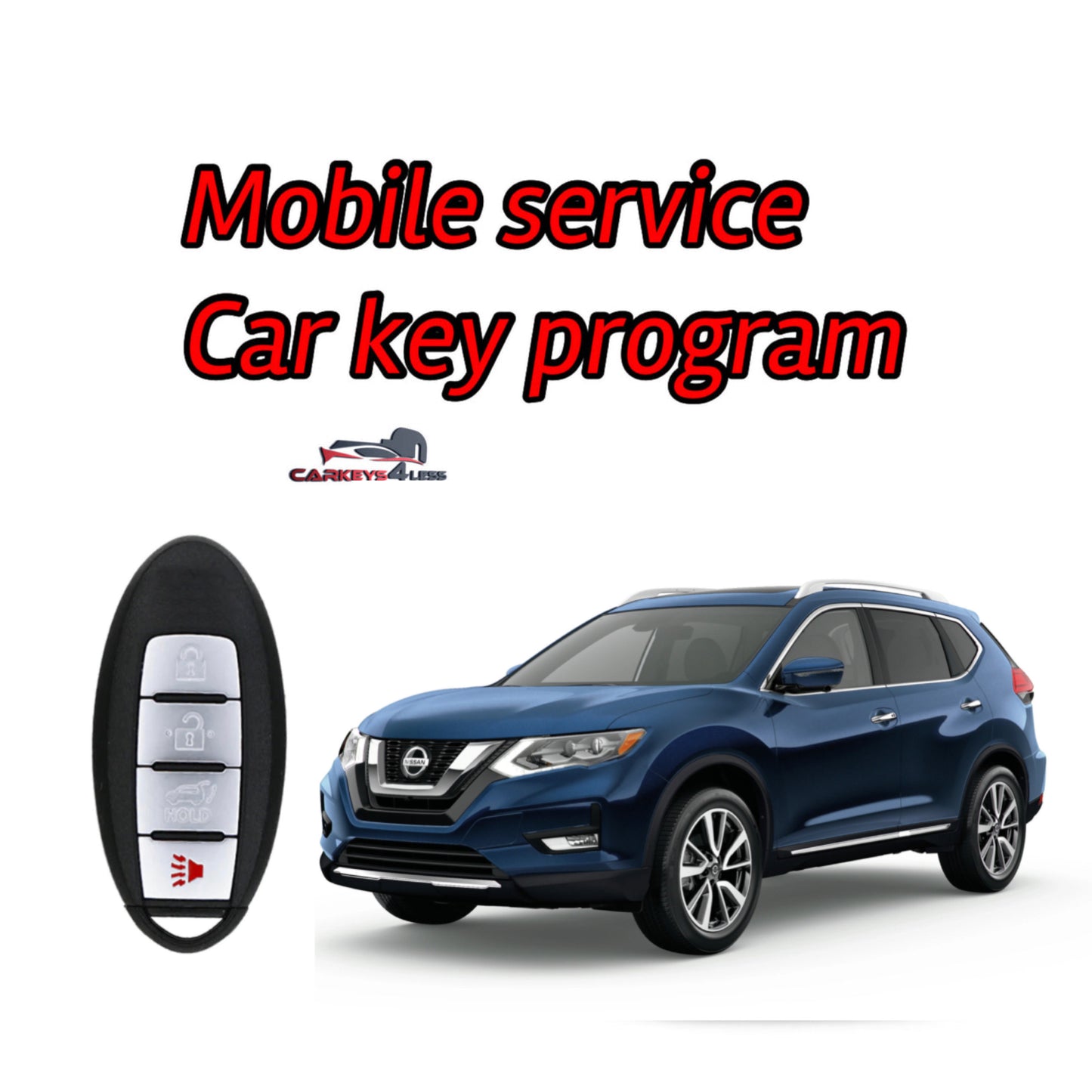 Mobile service for an aftermarket nissan car key replacement