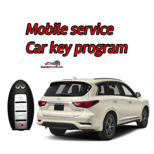 Mobile service for an oem refurbished infinity car key replacement