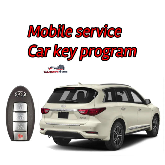 Mobile service for an oem refurbished infinity car key replacement