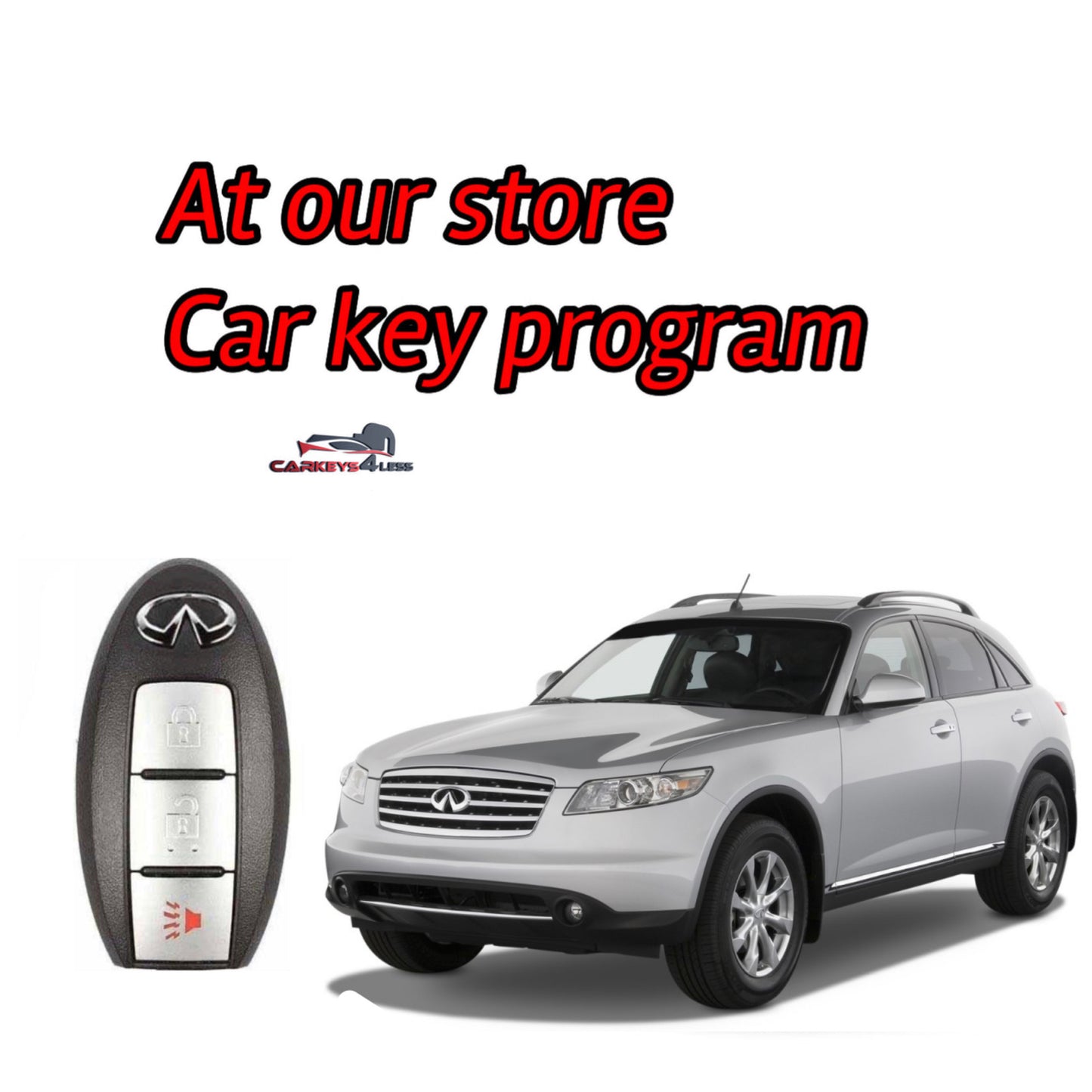At our store an oem refurbished infinity car key replacement