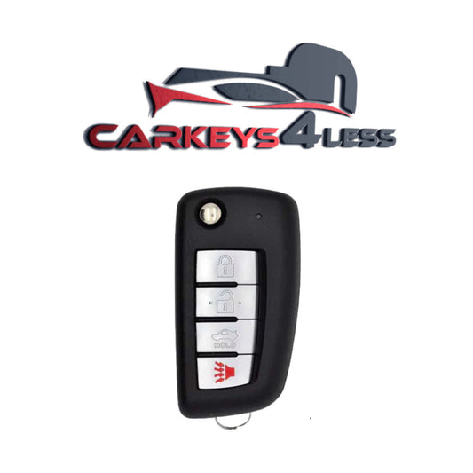 2002-2017 Nissan Infiniti / 4-Button Flip Key / NI04 ​​/ NKYEKYƐMU FOFORO / KBRASTU15 / (AKYI AGYINATUO)