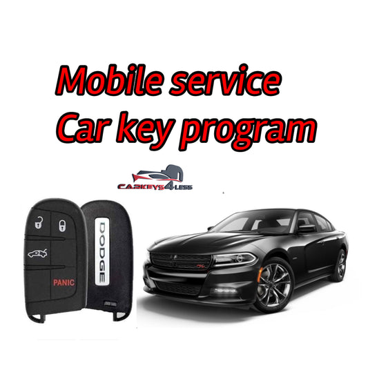 Mobile service for an oem refurbished car key replacement for dodge