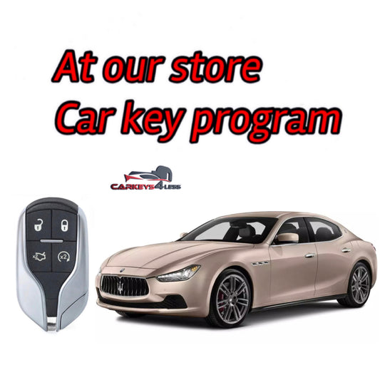 At our store car key replacement for maserati