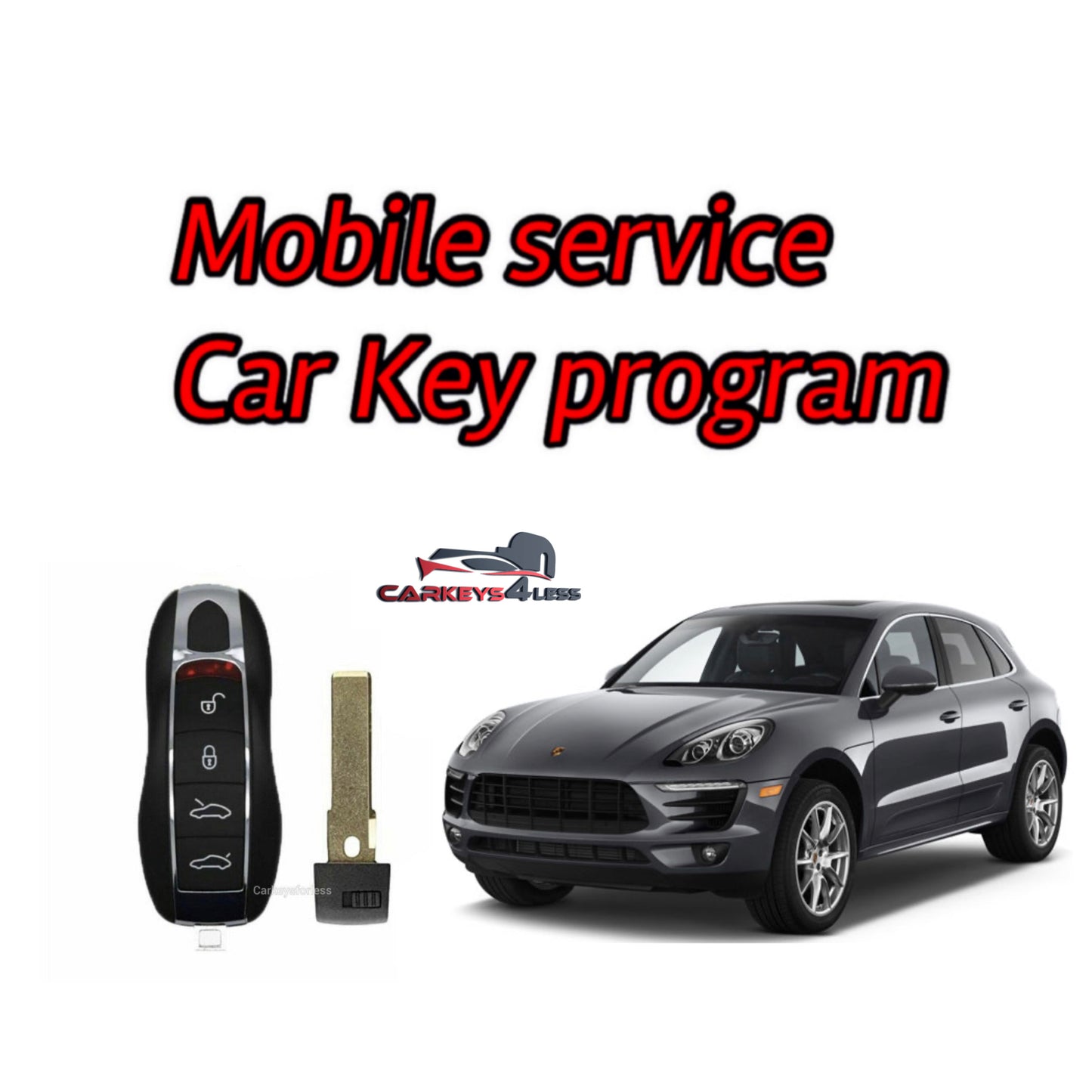 Mobile service for porsche car key replacement