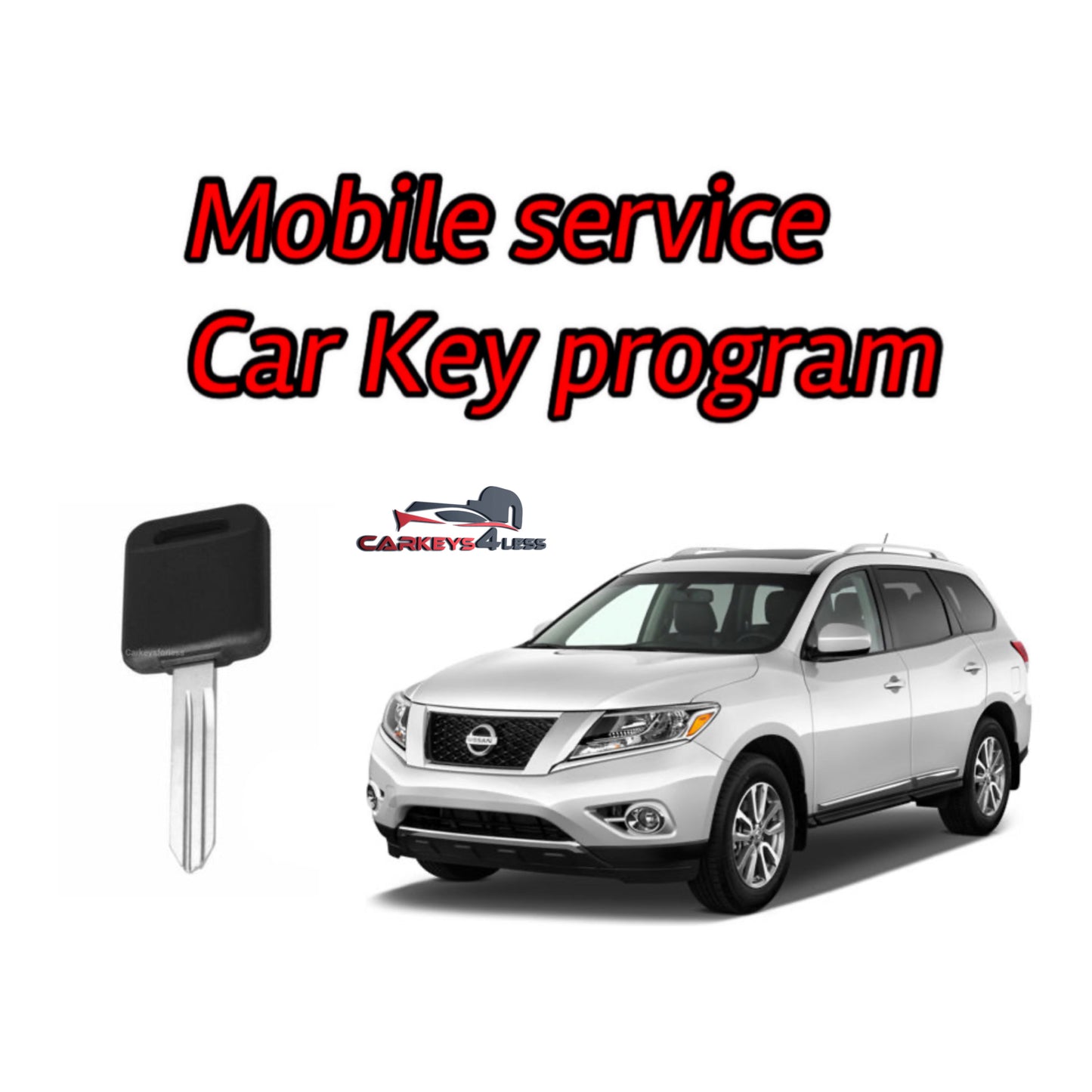 Mobile service for nissan car key replacement and program all keys lost or spare