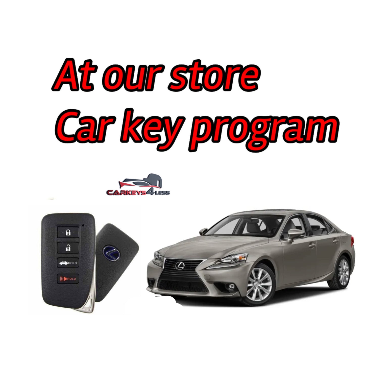 At our store an oem refurbished car key replacement for lexus