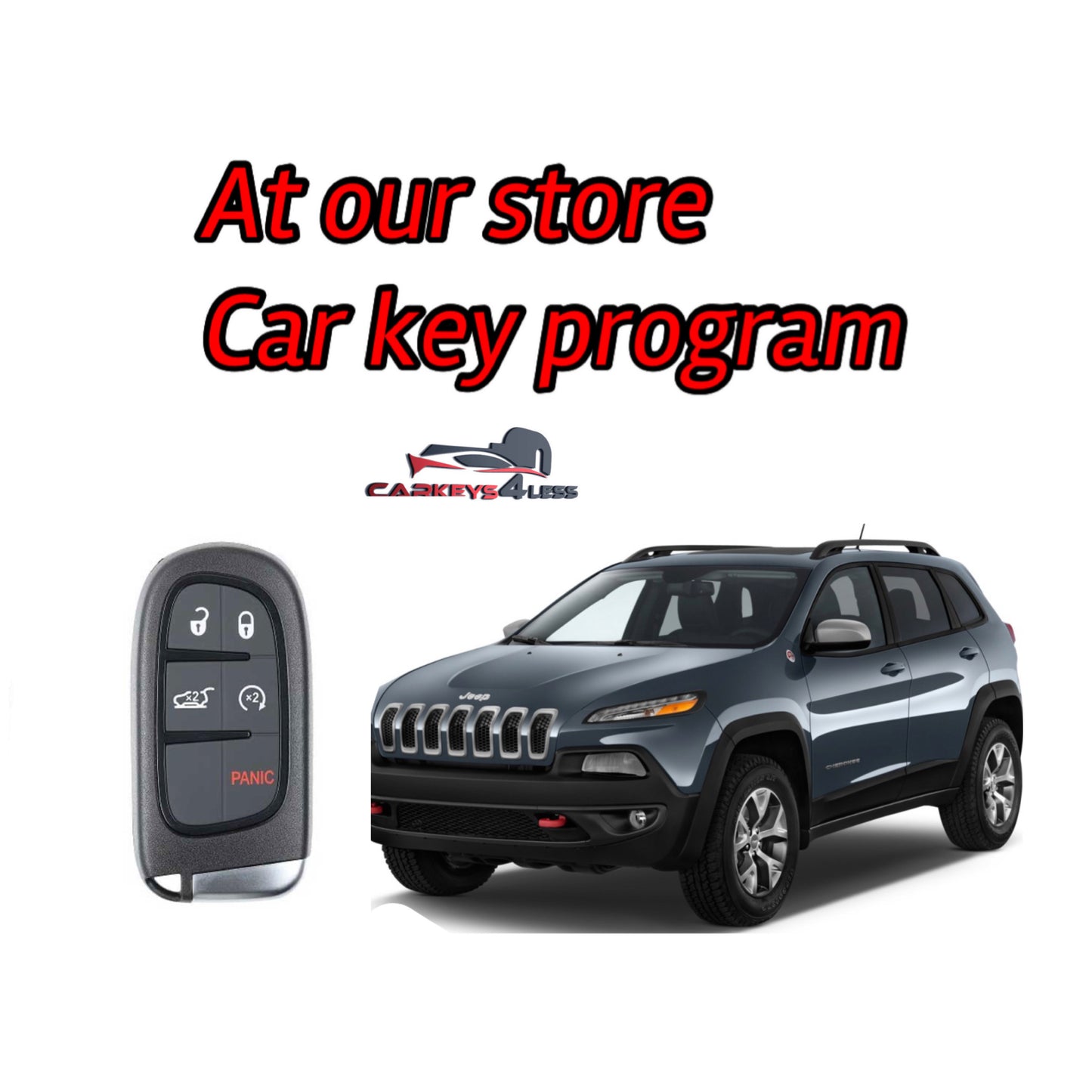 At our store aftermarket car key replacement for jeep