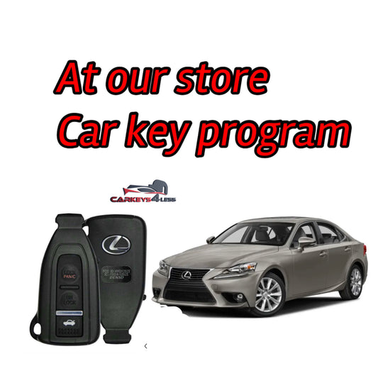 At our store a new oem car key replacement for lexus