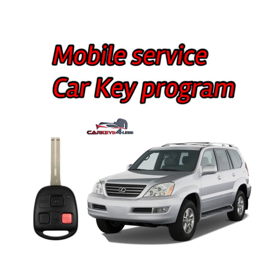 Mobile service for a lexus car key replacement