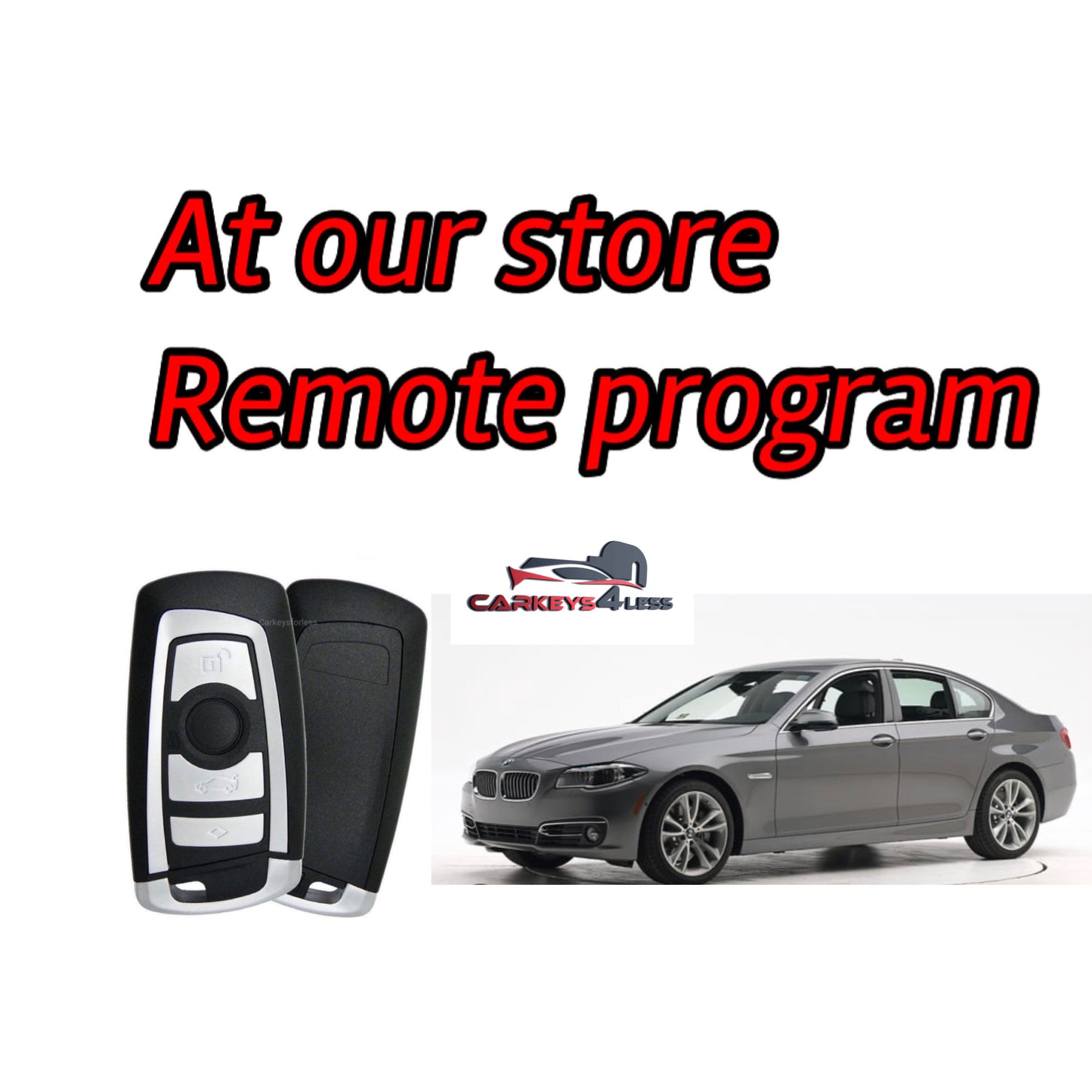 At our store for bmw aftermarket spare car key programming