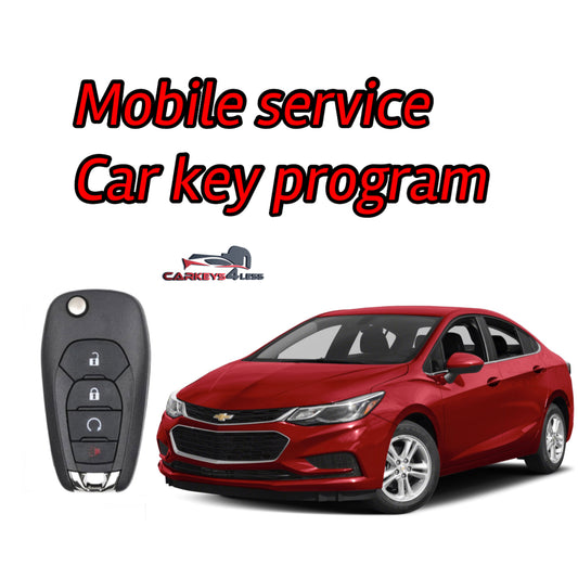 Mobile service for an aftermarket car key replacement for chevy