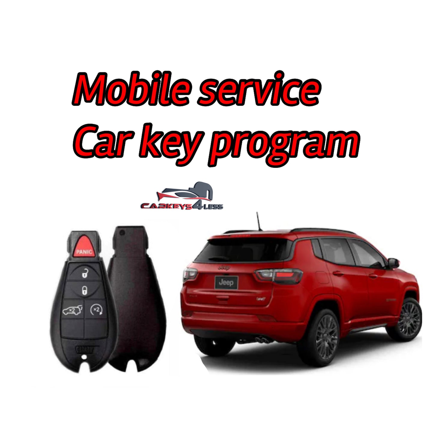 Mobile service for an aftermarket car key replacement