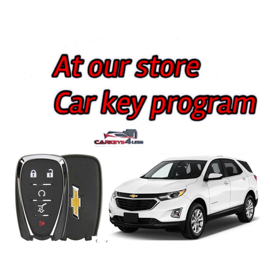 At our store oem refurbished car key replacement for Chevrolet