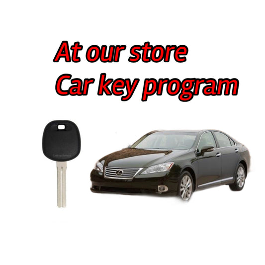 At our store for Lexus all keys lost or spare car key programming