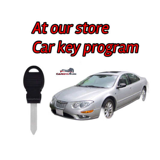 At our store car key replacement for dodge/Chrysler/jeep spare key