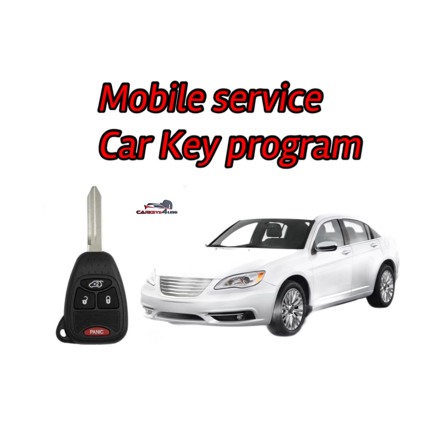 Mobile service for dodge/jeep/Chrysler car key replacement lost or spare