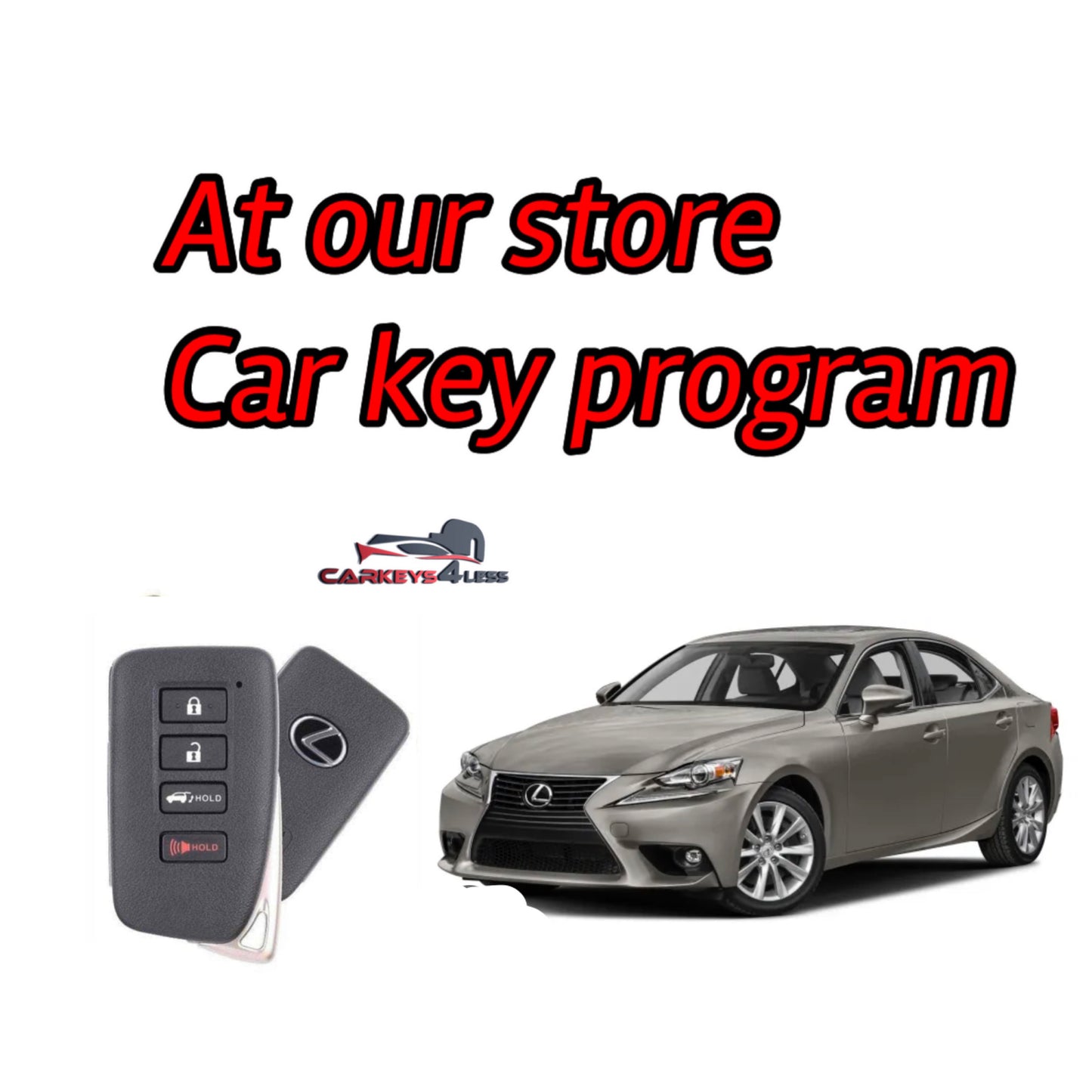 At our store an oem refurbished car key replacement for lexus