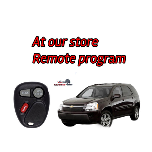 At our store for an aftermarket gm remote replacement and program