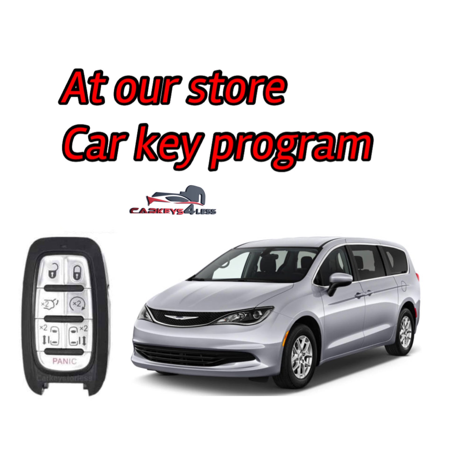 At our store car key replacement for Chrysler