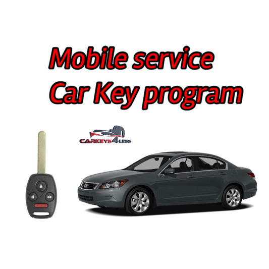 Mobile service aftermarket remote key car key replacement for honda