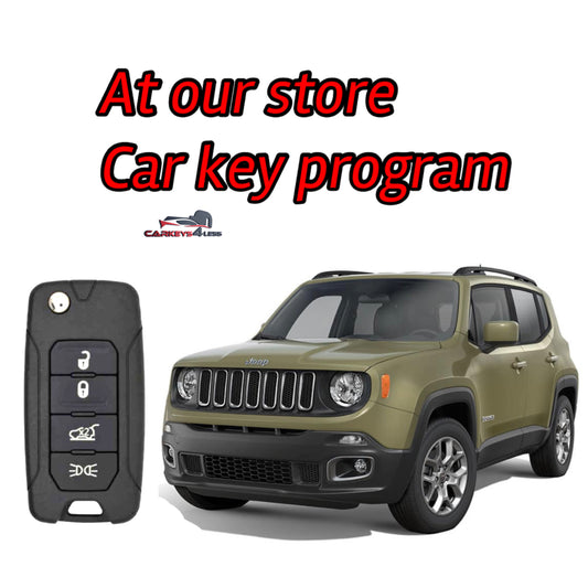 At our store car key replacement for jeep/fiat