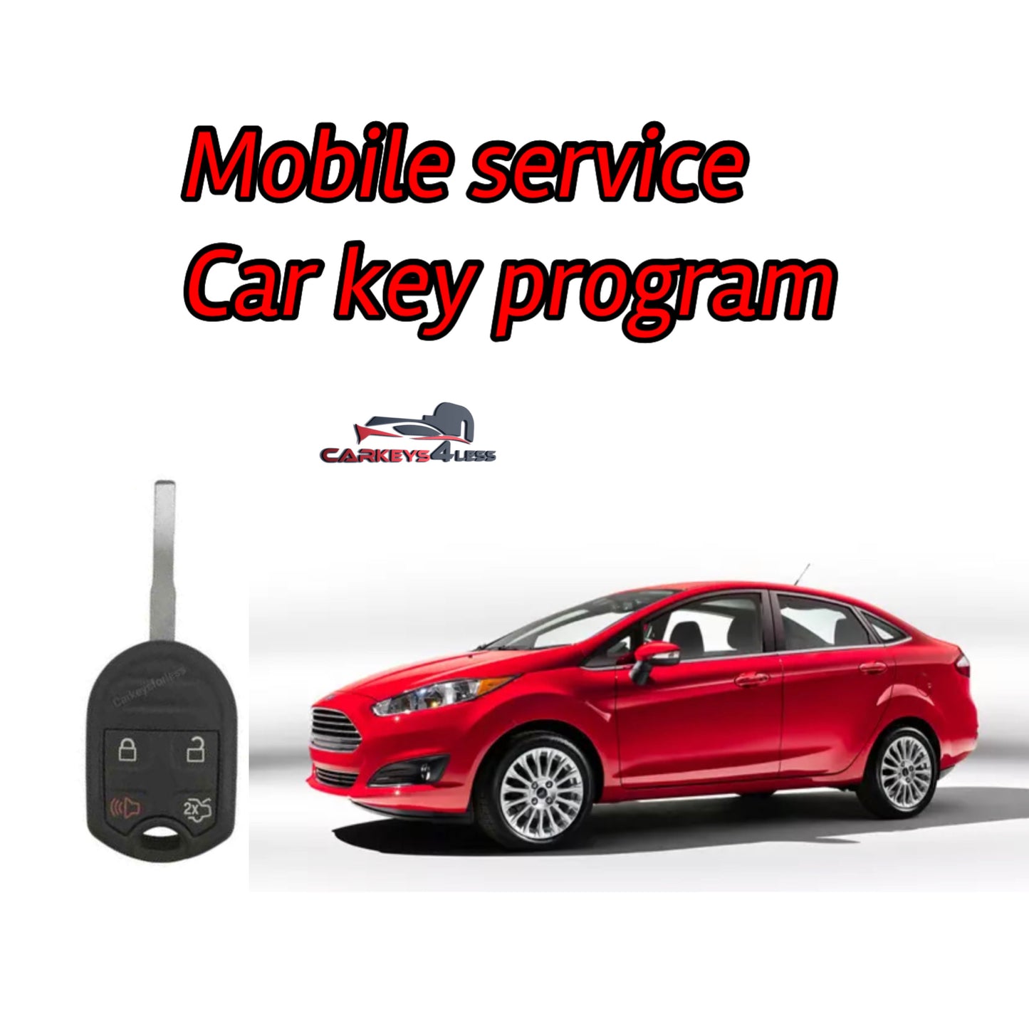 Mobile service for an aftermarket car key replacement